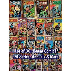 Lot of 30: Conan Comics Marvel 1983 1st Series, Annuals, More‼️Chan & Buscema‼️